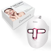 Led Face Mask Light Therapy, 7-1 Colors LED Facial Skin Care Mask, Red Light Therapy Mask for Face, White