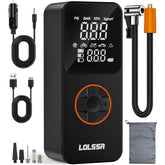 Tire Inflator Portable Air Compressor-Air Pump 20000mAh & 150PSI Rechargeable Power Tool for Car, Motorcycle, Bicycle, Sphere Vehicle with Pressure Gauge, Dual Purpose