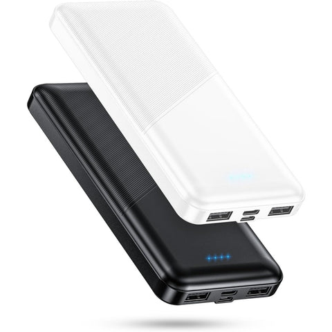Portable-Charger - 2 Pack 15000mAh Dual USB Power Bank Output 5V3.1A Fast Charging Portable Charger Compatible with Smartphones and All USB Devices
