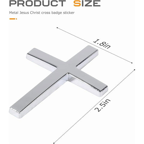 Christian Cross Exterior Car Decal - Versatile Decor Sticker for All Vehicles (Cars/SUVs/Motorcycles)